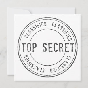 Spy Surprise Birthday Party Top Secret Classified  Invitation
