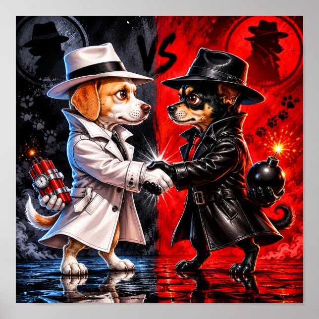 "Spy vs. Spy" Poster (Front)