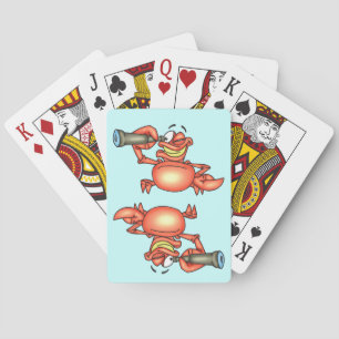 Spying Hermit Crab Playing Cards
