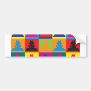 Spying Pop Art Bumper Sticker