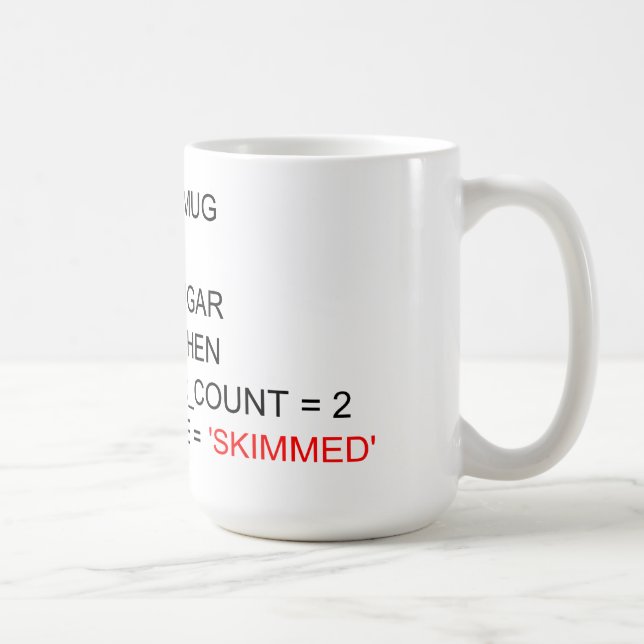 SQL PROGRAMMING TEA MUG (Right)