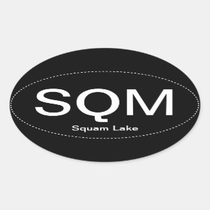 SQM Oval Bumper Sticker