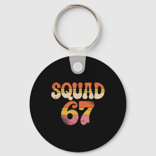 Squad 67 Alpha Slang Gen 67th Number 67 Key Ring