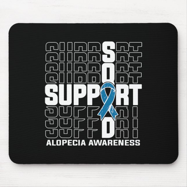 Squad Alopecia Awareness  Mouse Pad (Front)