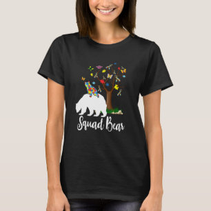 Squad Bear Autism Awareness Love Support T Shirt