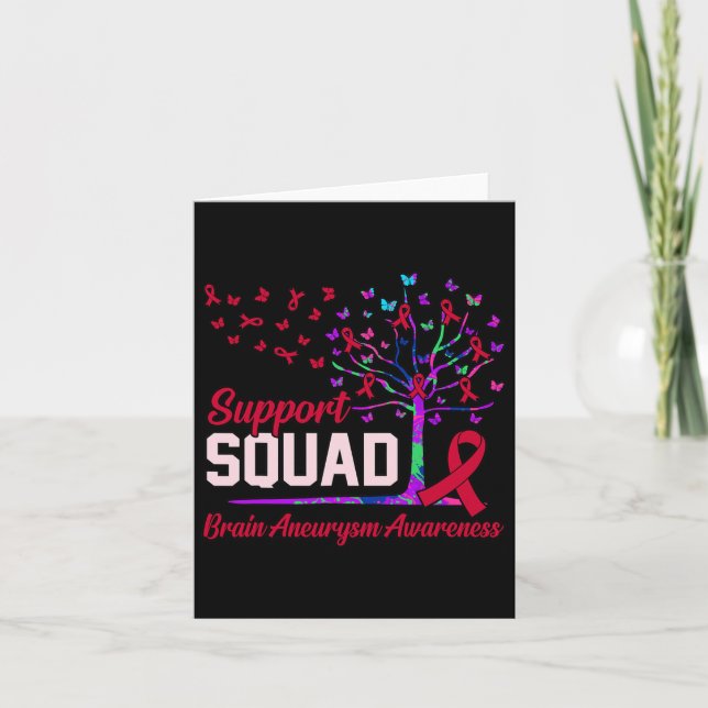 Squad Brain Aneurysm Awareness Month Support Graph Card (Front)