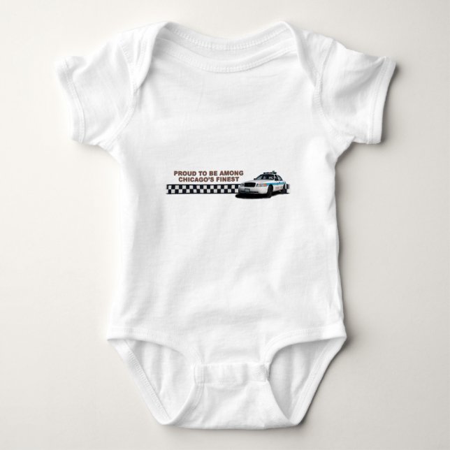 Squad Checkerband "Chicago's Finest" Baby Baby Bodysuit (Front)