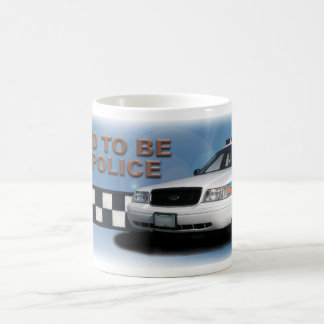 Squad Checkerband "Proud To Be The Police" Blue Coffee Mug