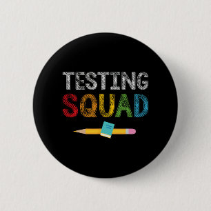 Squad Costume Test Day Teacher Student  6 Cm Round Badge