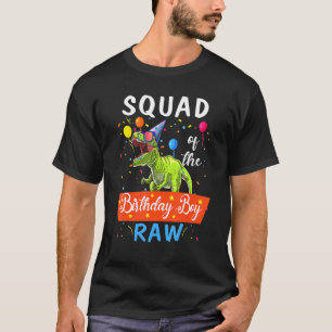 Squad Dinosaur  Funny Cute Birthday Boy Family App T-Shirt