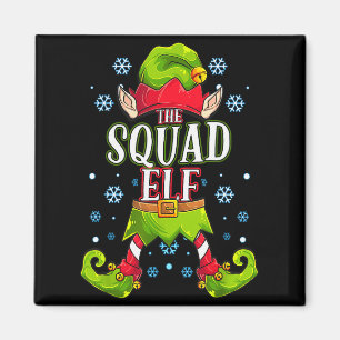 Squad Elf Matching Family Group Christmas Party  Magnet