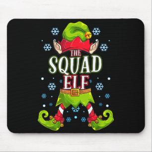 Squad Elf Matching Family Group Christmas Party  Mouse Pad