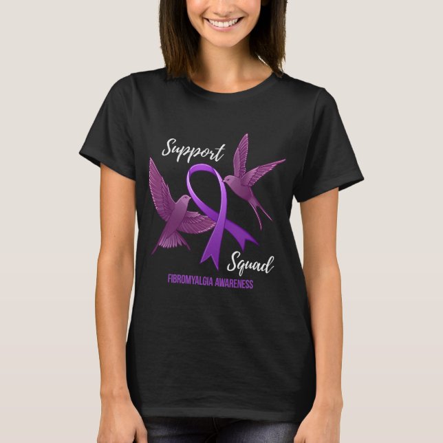 Squad Fibromyalgia Awareness  T-Shirt (Front)
