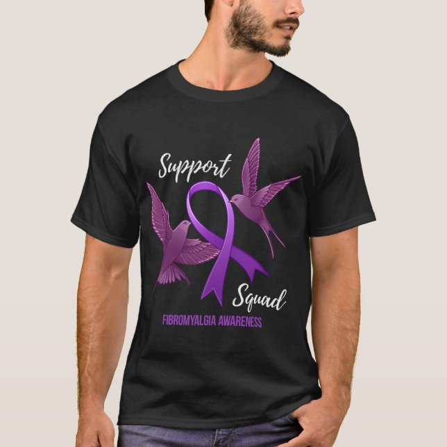 Squad Fibromyalgia Awareness  T-Shirt (Front)