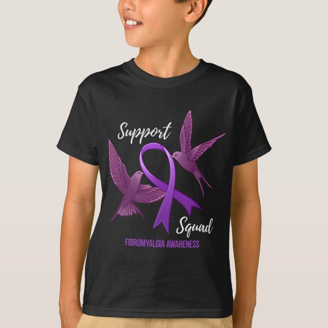 Squad Fibromyalgia Awareness  T-Shirt (Front)