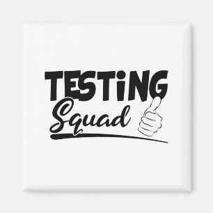 Squad Funny Exam Test Day Gifts For Students  Magnet