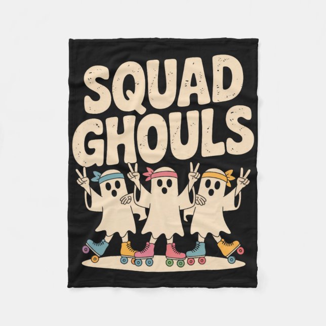 Squad Ghosts Matching Funny Halloween 6  Fleece Blanket (Front)