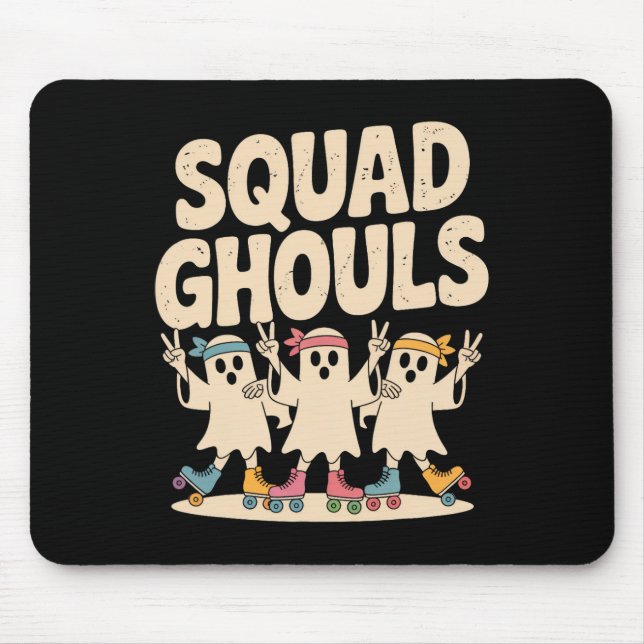 Squad Ghosts Matching Funny Halloween 6  Mouse Pad (Front)