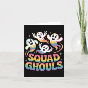 Squad Ghosts Matching Funny Halloween 7 Card
