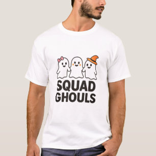 Squad Ghouls Funny Halloween Friends T-Shirt