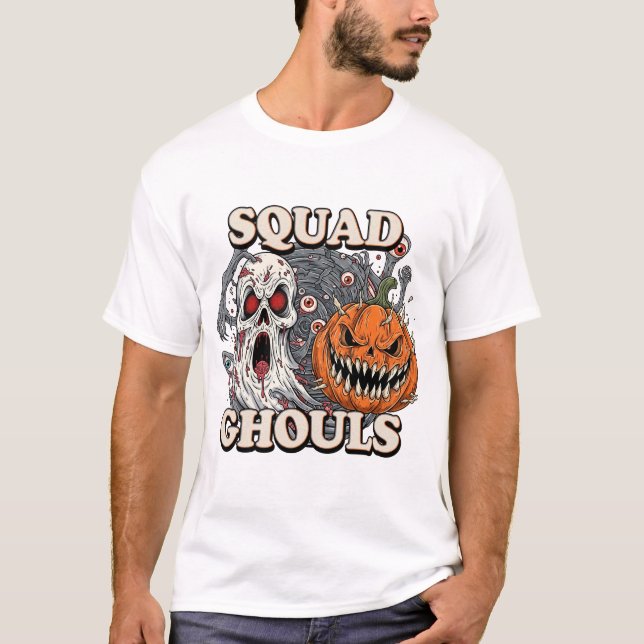 Squad Ghouls - Spooky Halloween T-Shirt (Front)