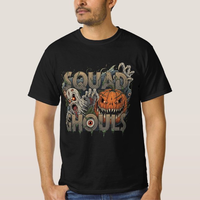 Squad Ghouls - Vicious Halloween Horror T-Shirt (Front)
