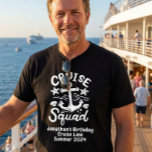 Squad Group Friends Custom Birthday White  T-Shirt<br><div class="desc">This design may be personalised in the area provided by changing the photo and/or text. Or it can be customised by clicking Personalise this Template and then choosing the click to customise further option and delete or change the colour of the background, add text, change the text colour or style,...</div>