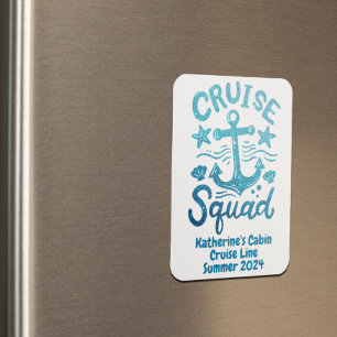 Squad Group Friends Custom Cabin Door  Magnet