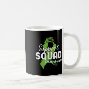 Squad Mental Health Awareness Lime Green Ribbon 1 Coffee Mug