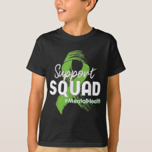 Squad Mental Health Awareness Lime Green Ribbon 1 T-Shirt