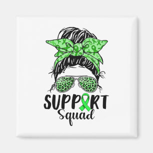 Squad Mental Health Awareness Month Messy Bun Woma Magnet