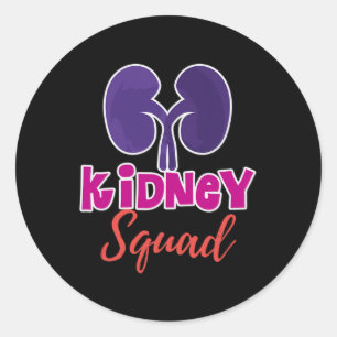 Squad Nephrology Nurse Dialysis Technician 1 Classic Round Sticker