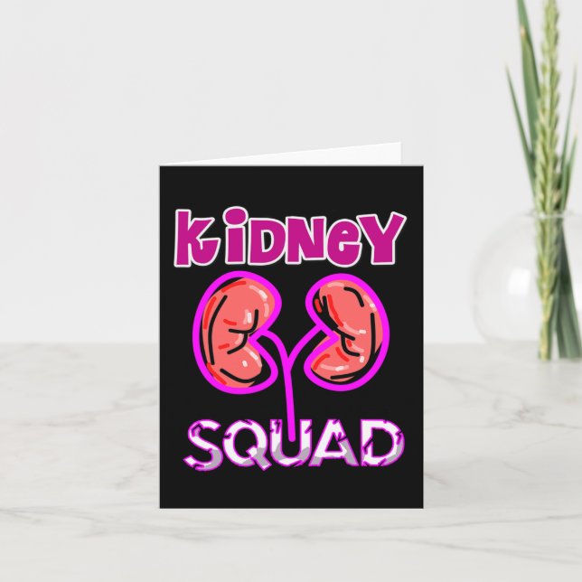 Squad Nephrology Nurse Dialysis Technician  Card (Front)
