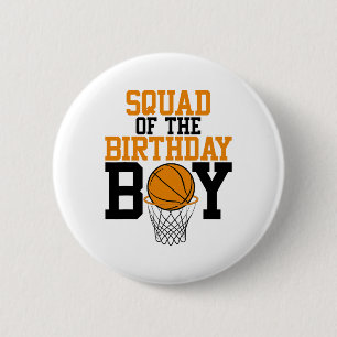 Squad Of The Birthday Boy Sketll Family Birthday 6 Cm Round Badge