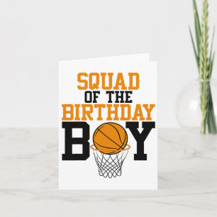 Squad Of The Birthday Boy Sketll Family Birthday  Card