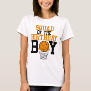 Squad Of The Birthday Boy Sketll Family Birthday  T-Shirt