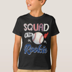 Squad Of The Rookie Baseball 1st Birthday Boy T-Shirt
