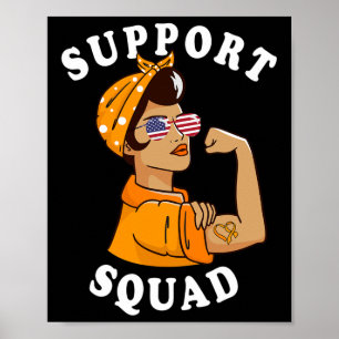 Squad Orange Wear Ms Multiple Sclerosis Awareness  Poster