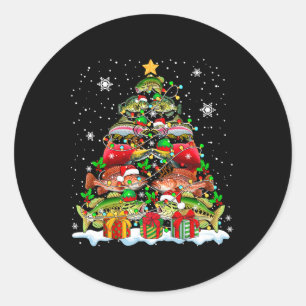 Squad Santa Salmon Byss Grouper Fishes Collection Classic Round Sticker