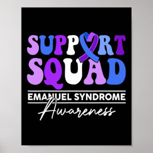 Squad Sunflower Hair Emanuel Syndrome Gifts  Poster