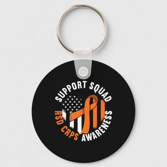 Squad Support I Reflex Dystrophy Pain Syndrome Rsd Key Ring (Front)