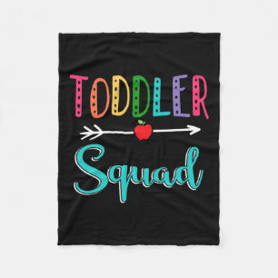 Squad Teacher Back To School  Fleece Blanket
