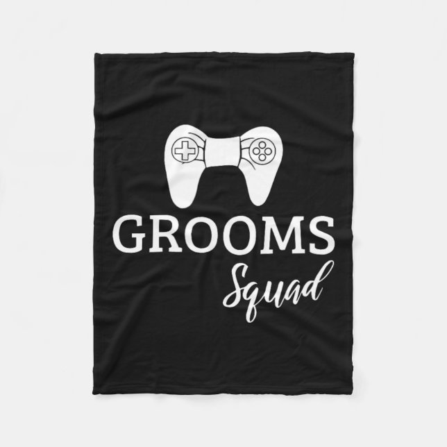 Squad Wedding Bachelor Party Wedding Party Fun  Fleece Blanket (Front)