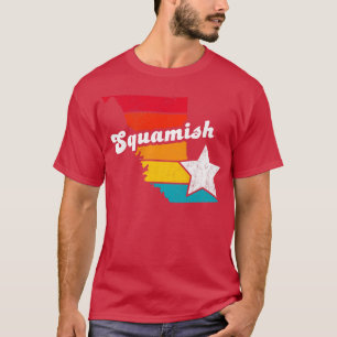Squamish British Columbia Canada Vintage Distresse T-Shirt