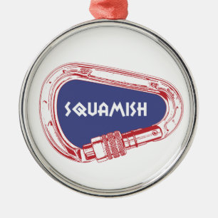 Squamish Climbing Carabiner Metal Tree Decoration