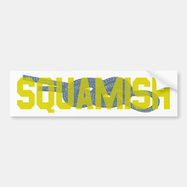 Squamish Figure 8 Climbing Bumper Sticker (Front)