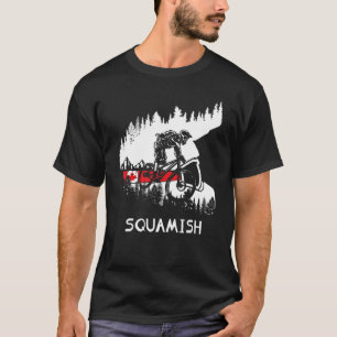 Squamish Mtb Downhill Trail Biker British Columbia T-Shirt