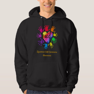 Squamous Cell Carcinoma Awareness Hands Hoodie