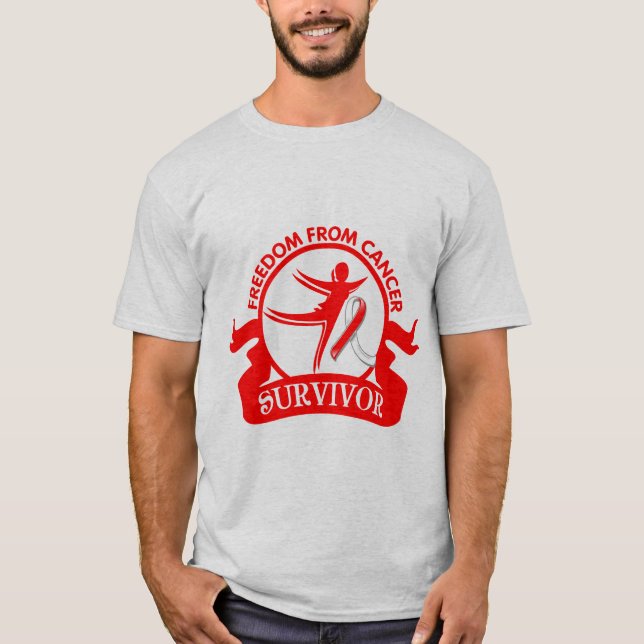 Squamous Cell Carcinoma - Freedom From Cancer T-Shirt (Front)