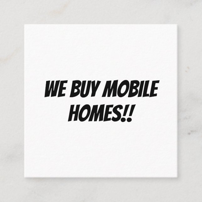 Square, 2.5" x 2.5" Business Card (Front)